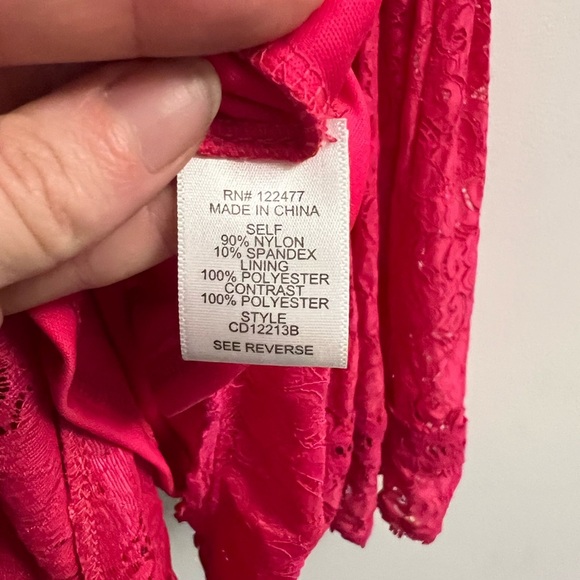 NSR - Napean Sea Rd - Pink lace spaghetti strap sundress - Size M - Picture 9 of 16